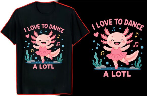 Axolotl TShirt Graphic Design: Your All-in-One Creative Asset