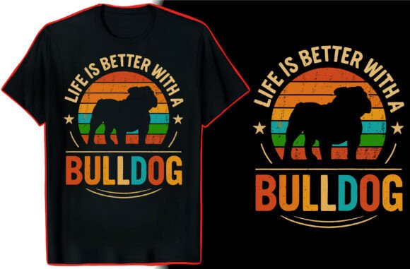 Bulldog TShirt Graphic Design: Your Go-To for Bold Apparel