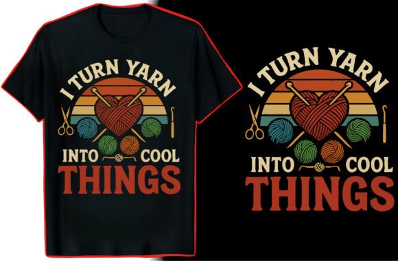 Crochet T-Shirt Graphic Design: A Versatile Asset for Creators