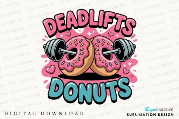 Deadlifts Donuts: Blending Gym Grind with Sweet Design