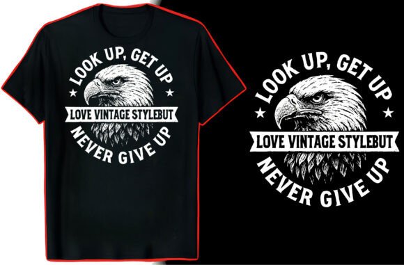 Eagle T-Shirt Graphic Artwork: Soaring Design for Every Project