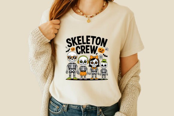 Funny Halloween Skeleton Graphic: A Design Asset with Real Personality