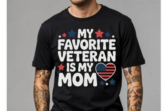 Honoring Service and Sacrifice: The Patriotic Veteran Mom Design