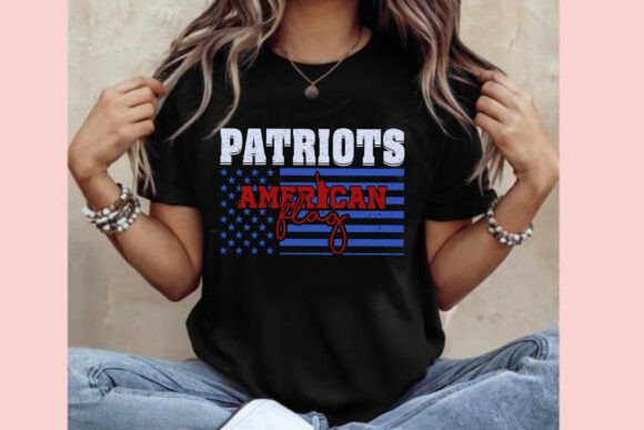 PATRIOTS American Flag Graphic Design for Creators