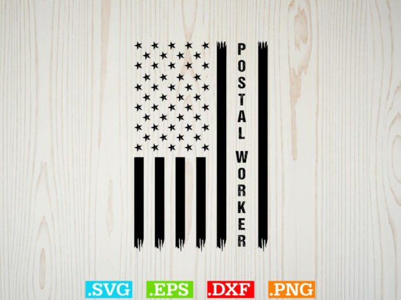 Postal Worker American Flag Graphic Svg: A Tribute in Design