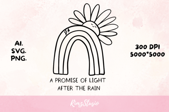 Rainbow T-Shirt Graphic: A Promise of Light in Your Designs