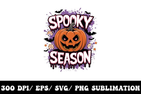 Spooky Vibes Kawaii Graphic Design: A Sweet & Scary Asset