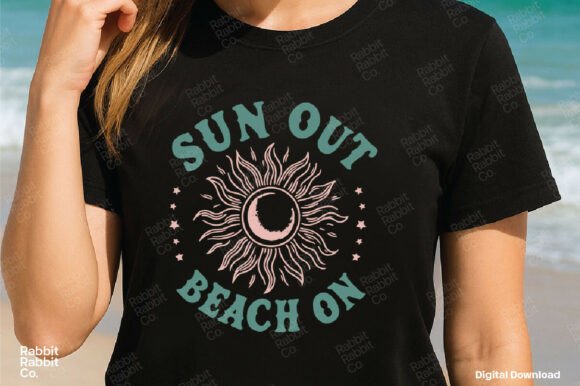 Trendy Boho Sun Beach PNG: Your Go-To Summer Design Asset