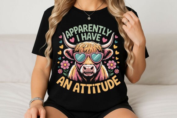 Unleash Sass with the Funny Highland Cow Graphic