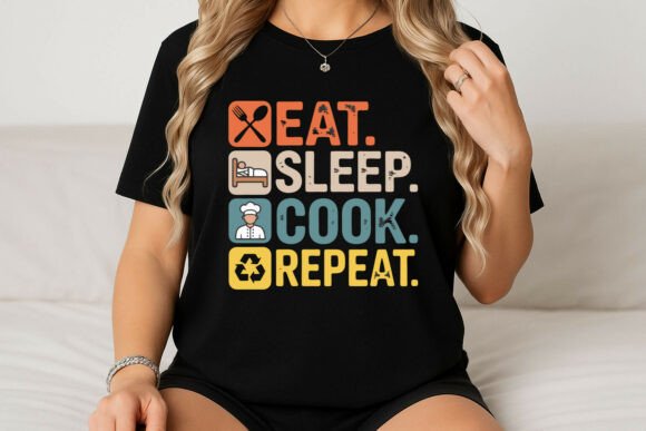 Unlocking Culinary Charm: The Eat Sleep Cook Repeat Design